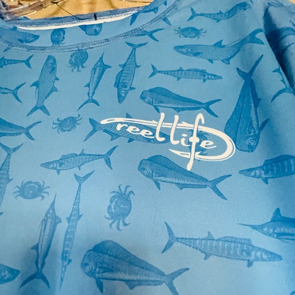 REEL LIFE NWOT Sun UV Protective FISHING SHIRT XXL - Picture 6 of 8